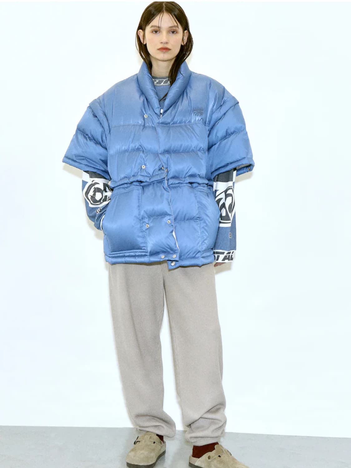 스탠드얼론 블루 다운패딩 1사이즈 상품이미지1