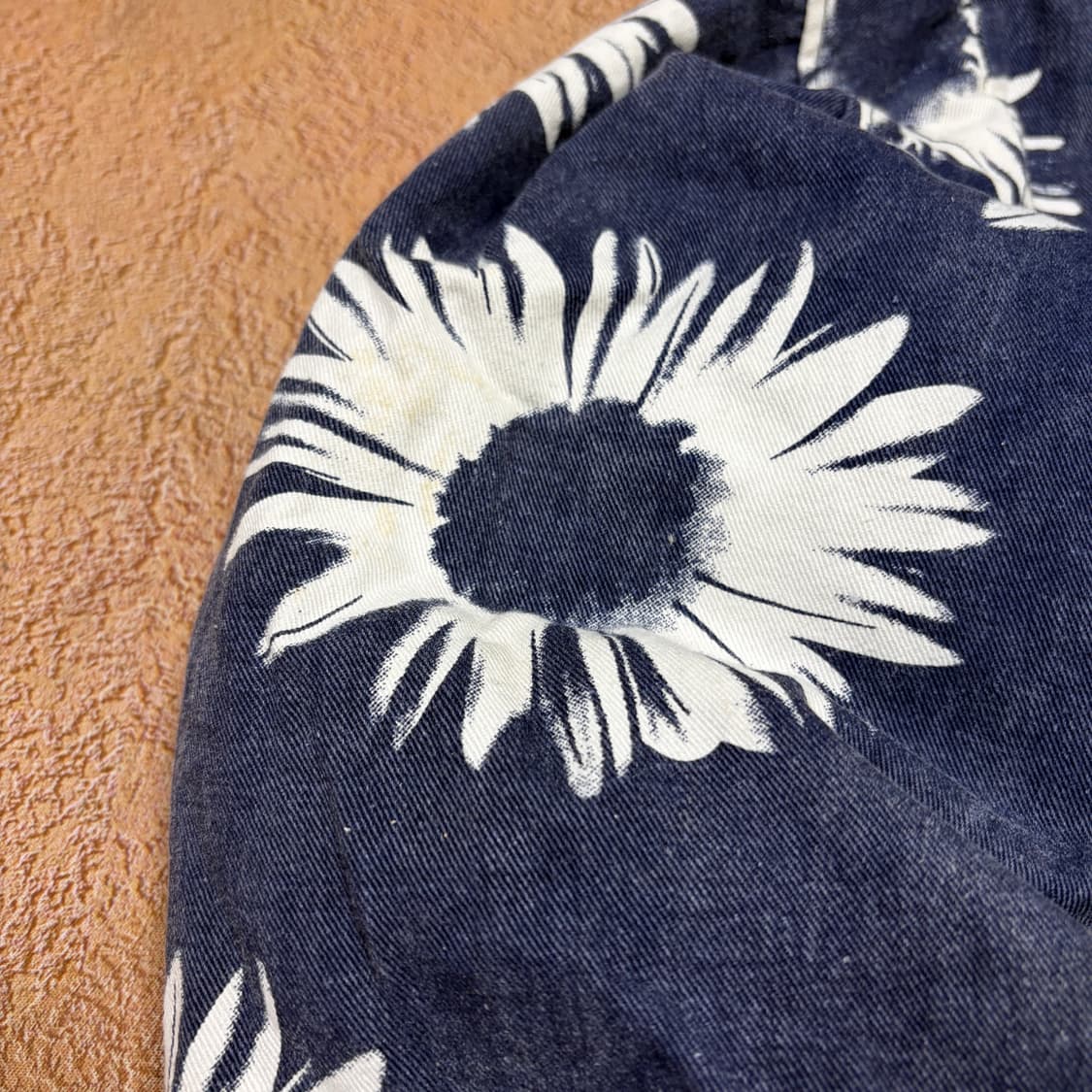  빈티지 안감 양털 플리스 플라워 패턴 자켓 상품이미지3