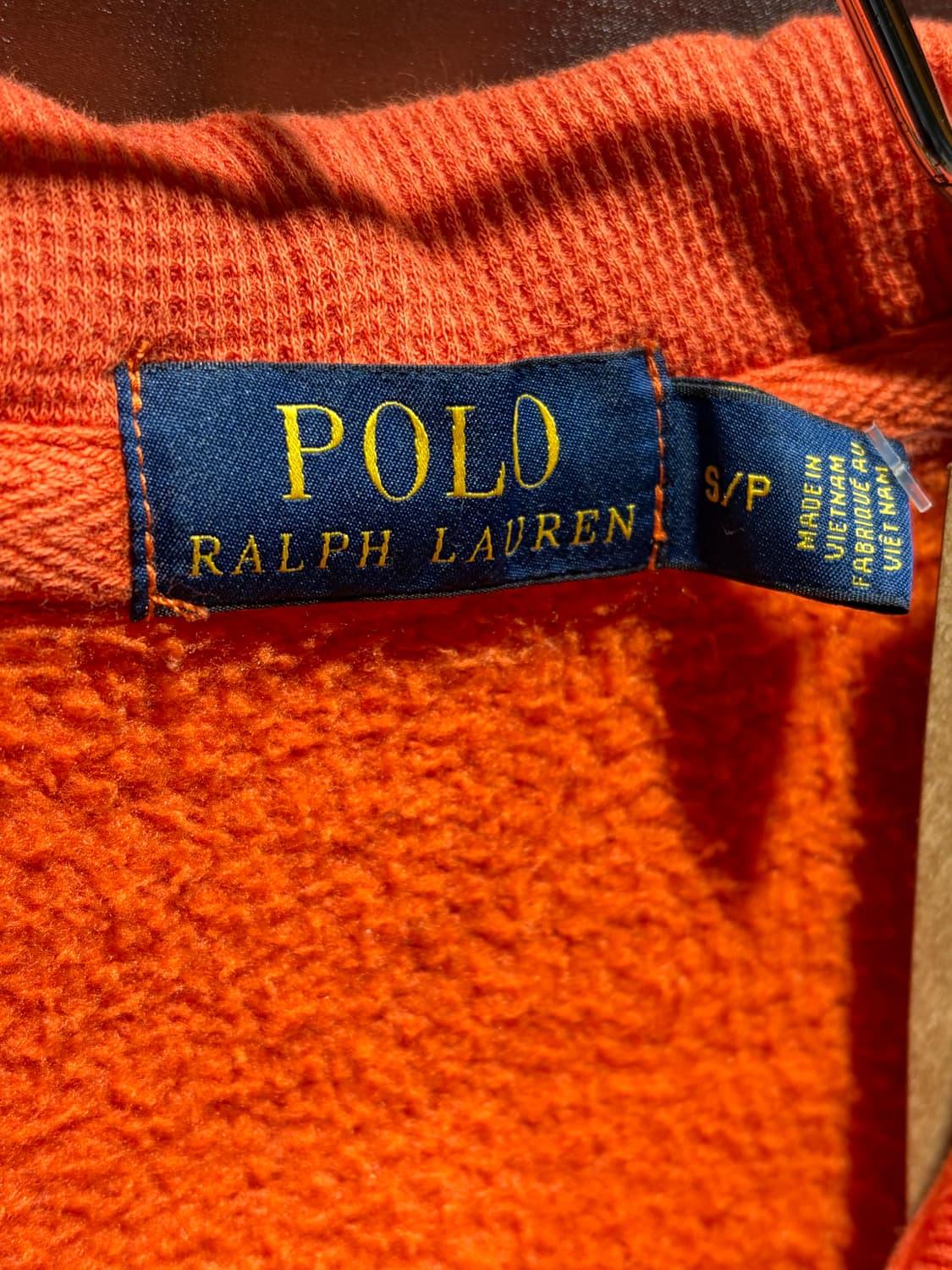 S 폴로랄프로렌 오렌지 와플 후드집업 상품이미지5