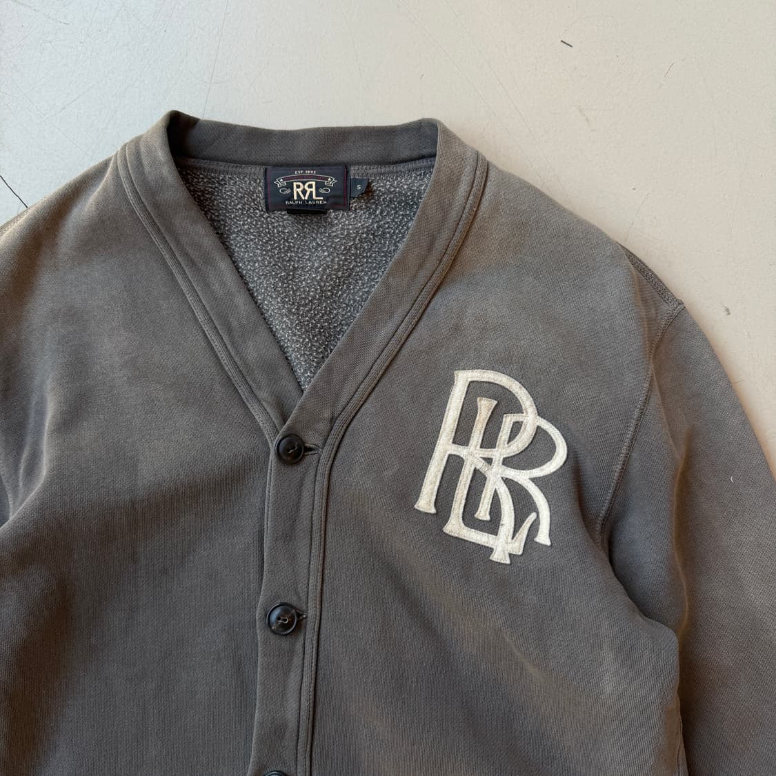 RRL 가먼트다잉 스웻 가디건 상품이미지1