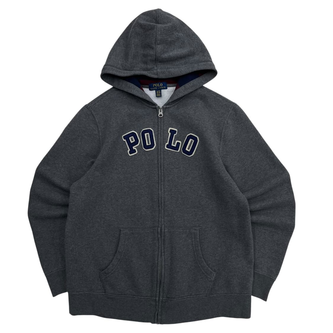 폴로 랄프로렌 패치 그레이 후드집업 XL 상품이미지2