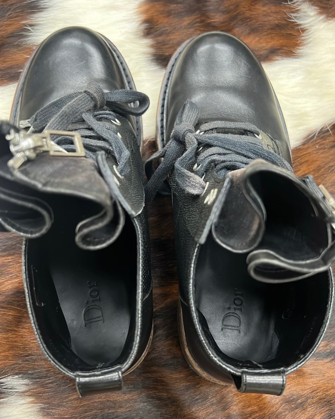 디올 옴므 크리스반아쉐 12SS 밀리터리 컴뱃 지퍼 부츠 상품이미지8