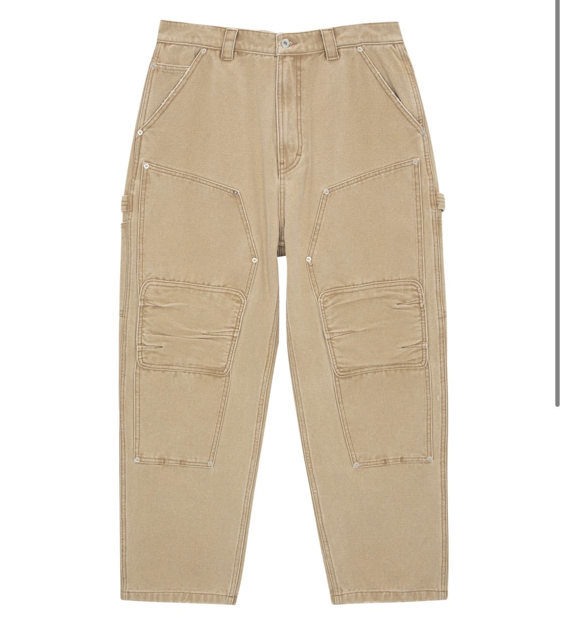 인세인개러지 더블니 워크팬츠 베이지 상품이미지1