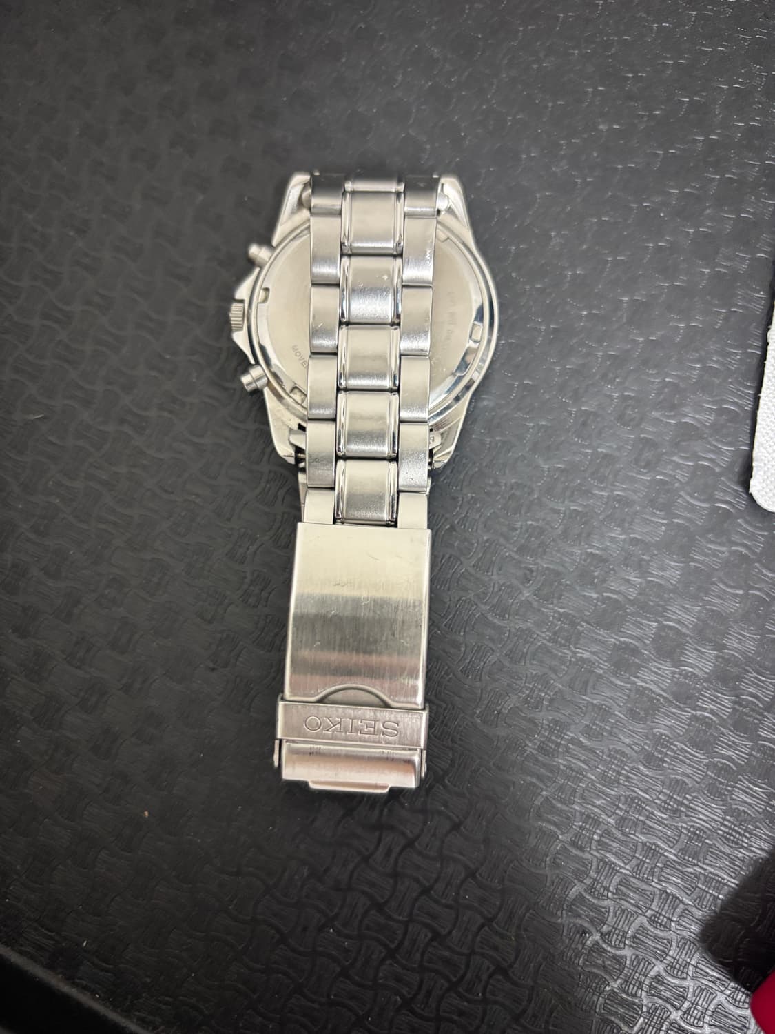 세이코 크로노그래프 메탈 시계 상품이미지2