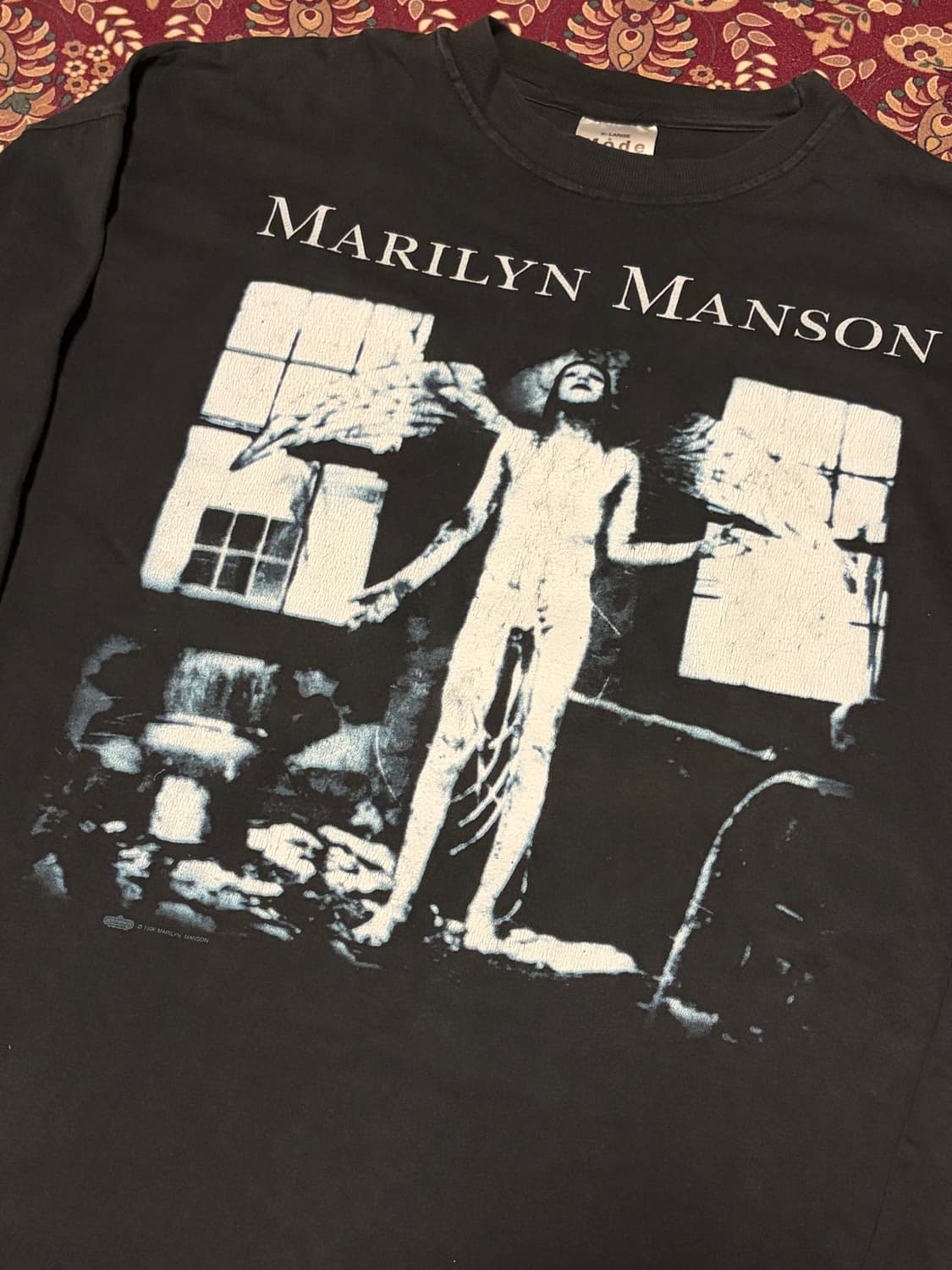 [XL] 빈티지 90‘s 마릴린 맨슨 안티 크라이스트 슈퍼스타 롱슬리브 상품이미지2
