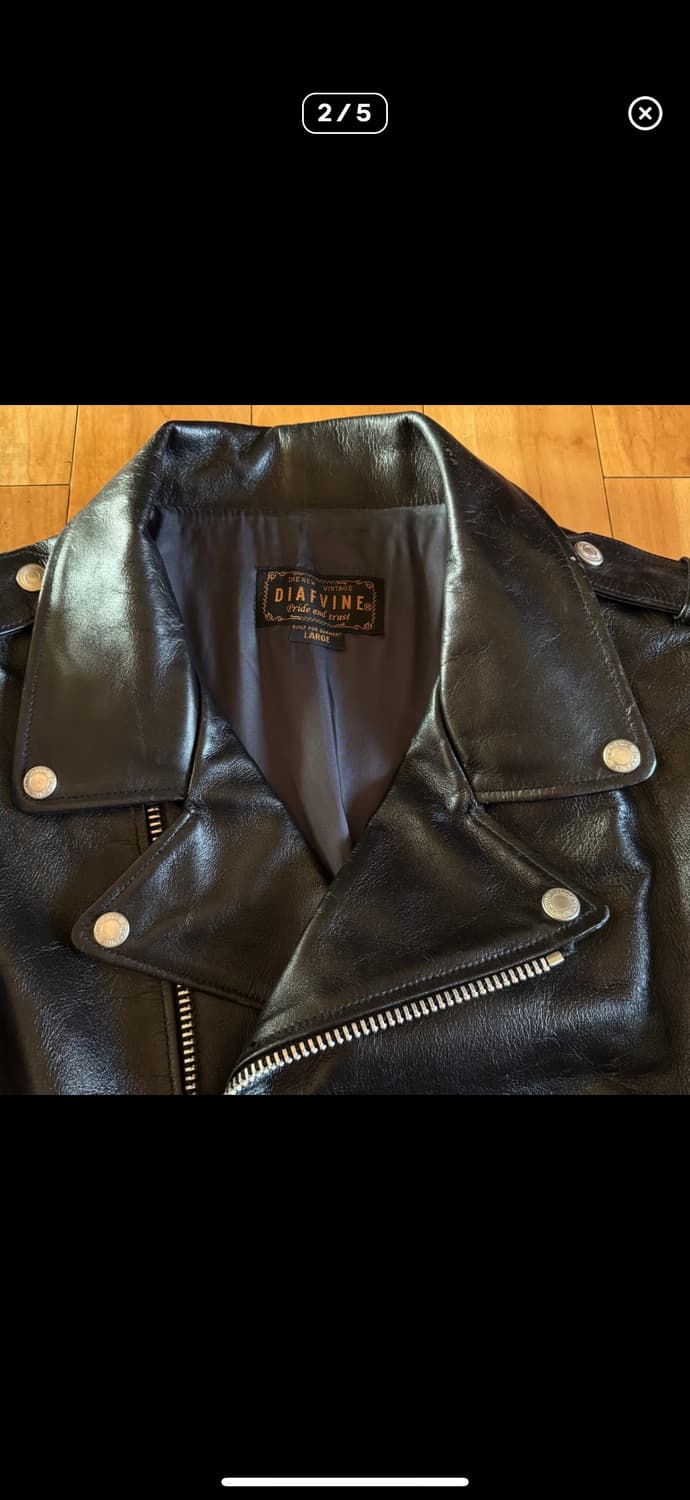 디아프바인 죠니 스티어하이드 라이더자켓 L 상품이미지2