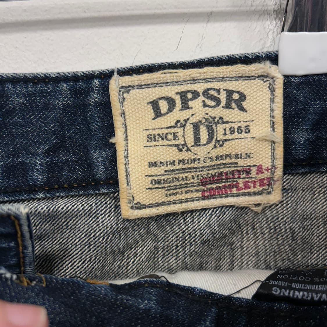 DPSR JEANS 슬림 데미지 자수 데님팬츠 상품이미지3