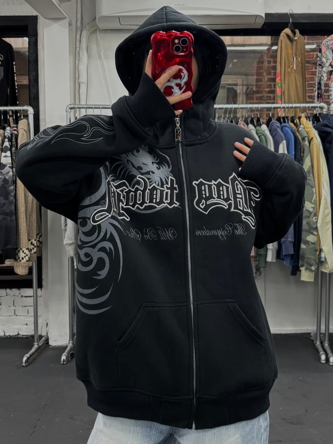 도그타운 오리엔탈 쉐르파 후드집업 상품이미지4