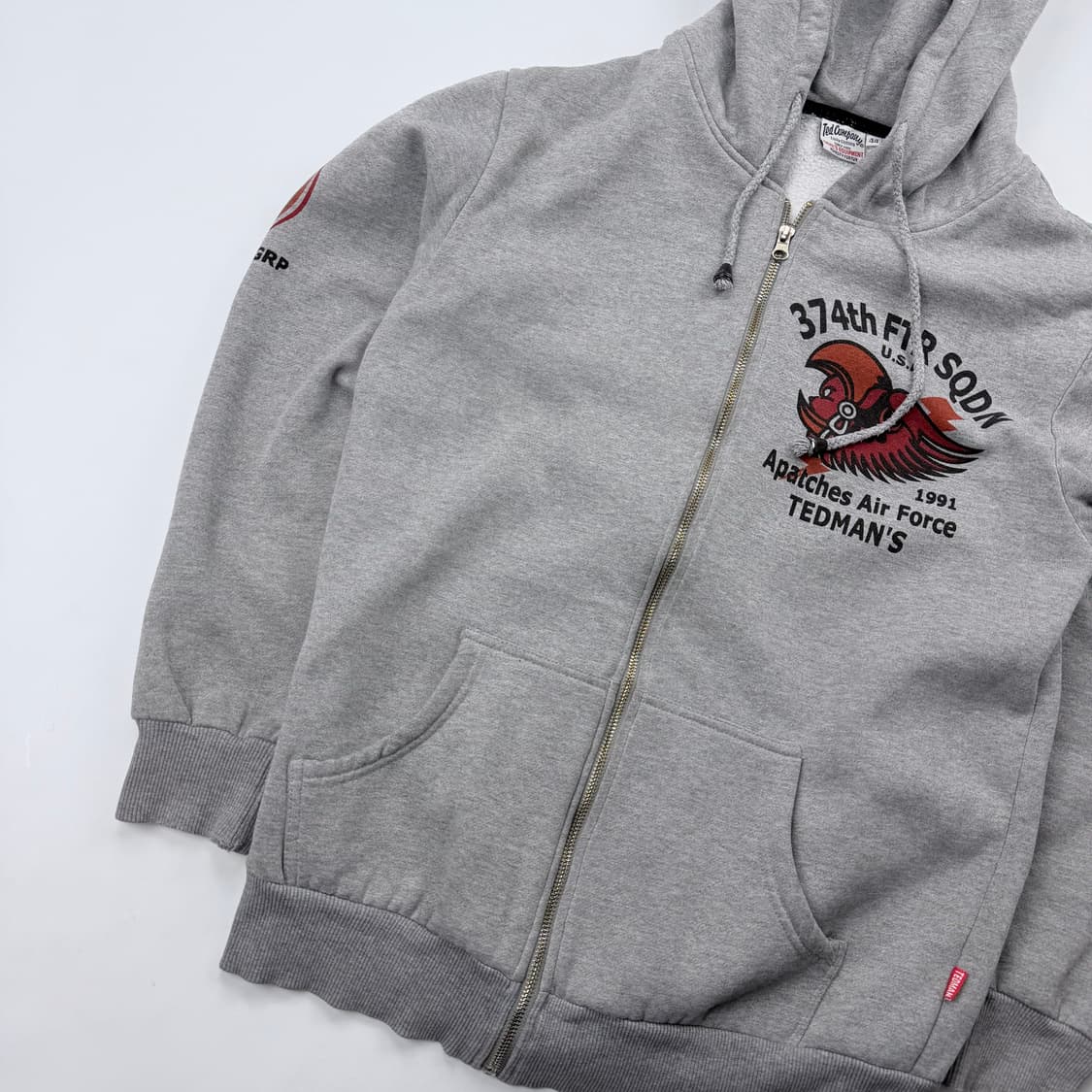테드컴퍼니 미공군374비행대대 그래픽 후드 집업 상품이미지3