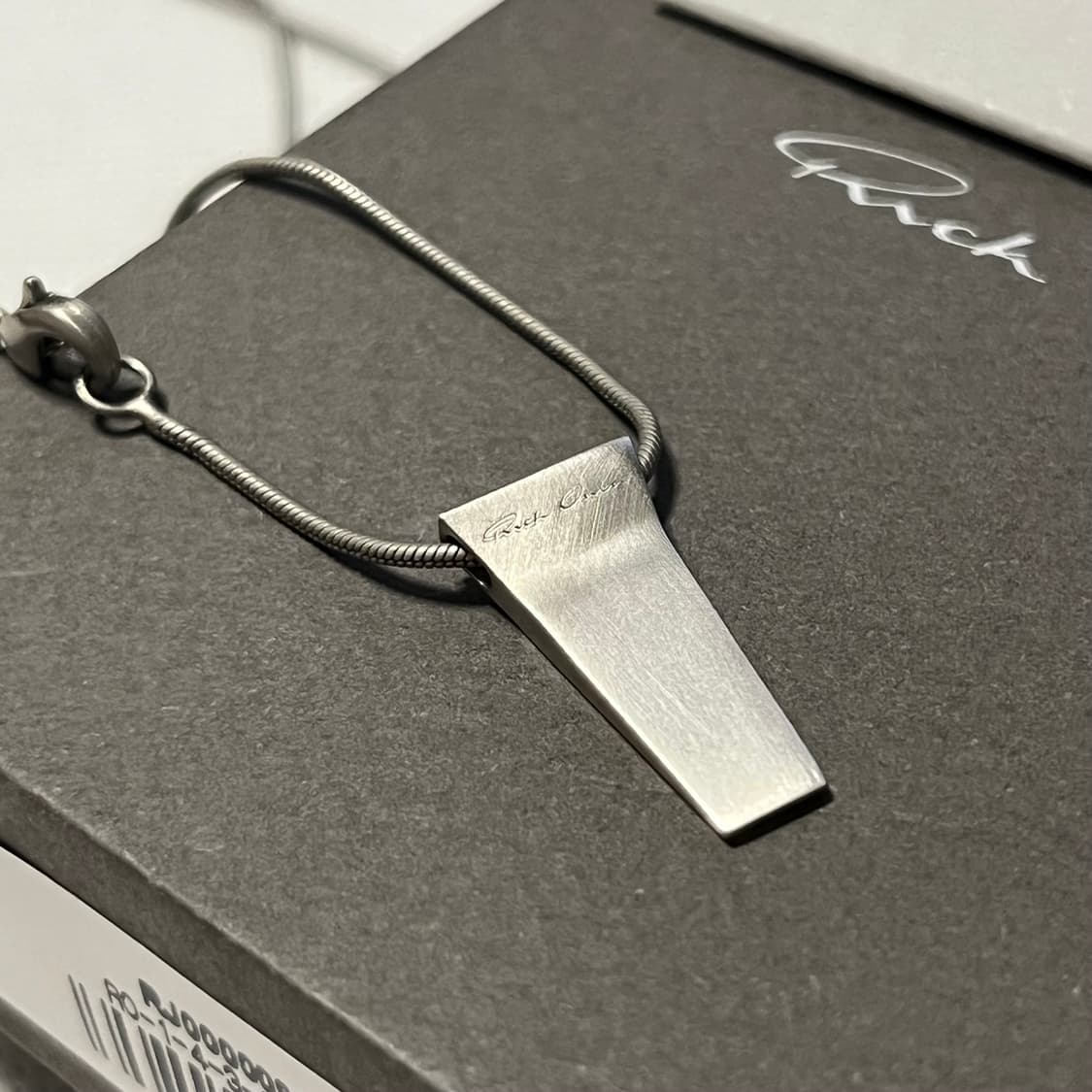 릭오웬스 MINI TRUNK 목걸이/실버 상품이미지1