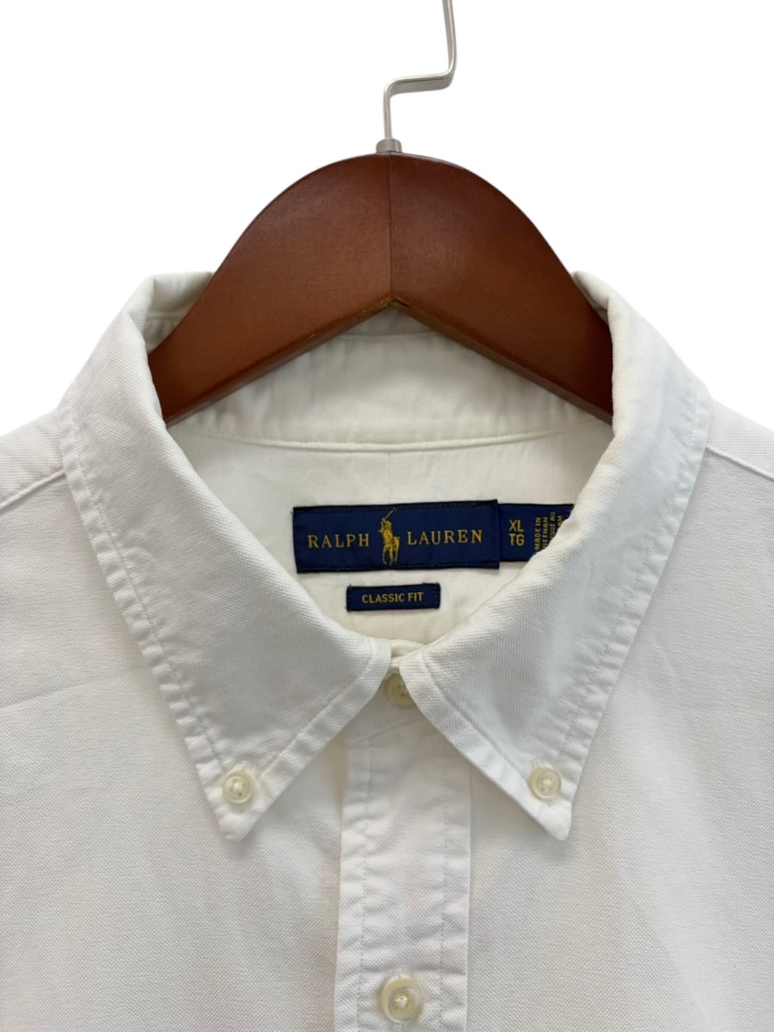 폴로 클래식핏 셔츠 화이트 (XL) 상품이미지3