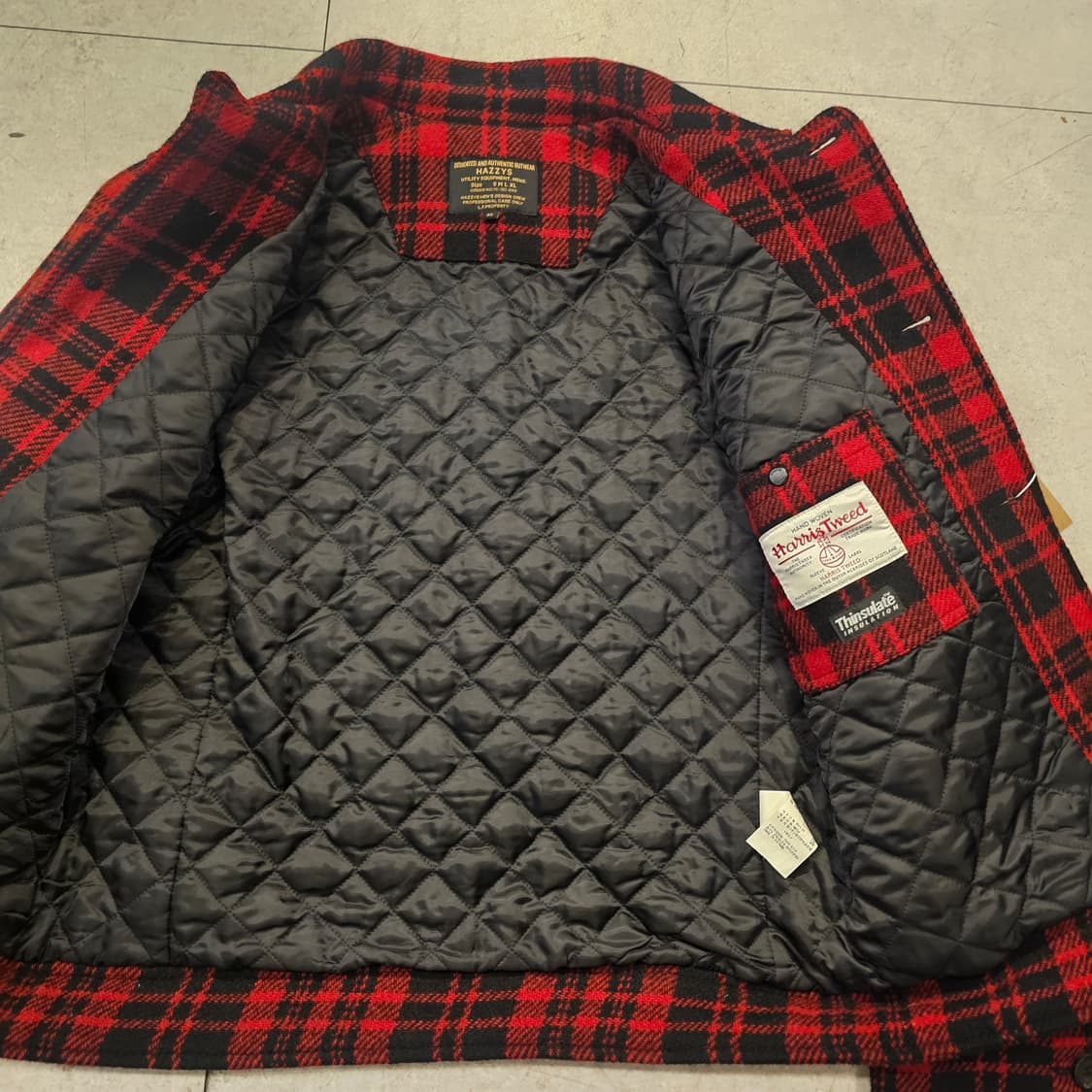 헤지스 헤리스트위드 매키노 울 신슐레이트 자켓 상품이미지3