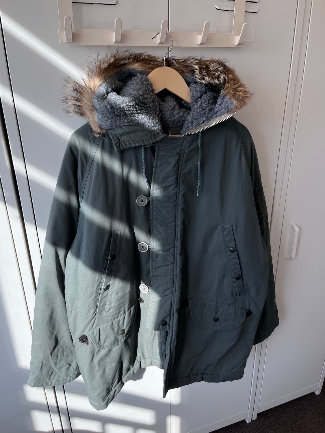 NB3 밀리터리 카키 야상 누빔 패딩 점퍼 상품이미지7