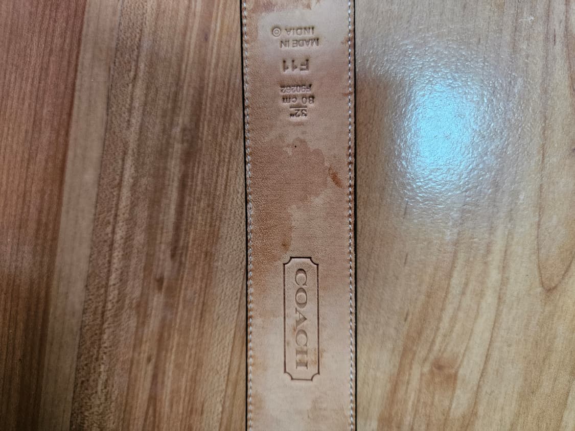 coach 브라운 가죽 벨트 상품이미지3