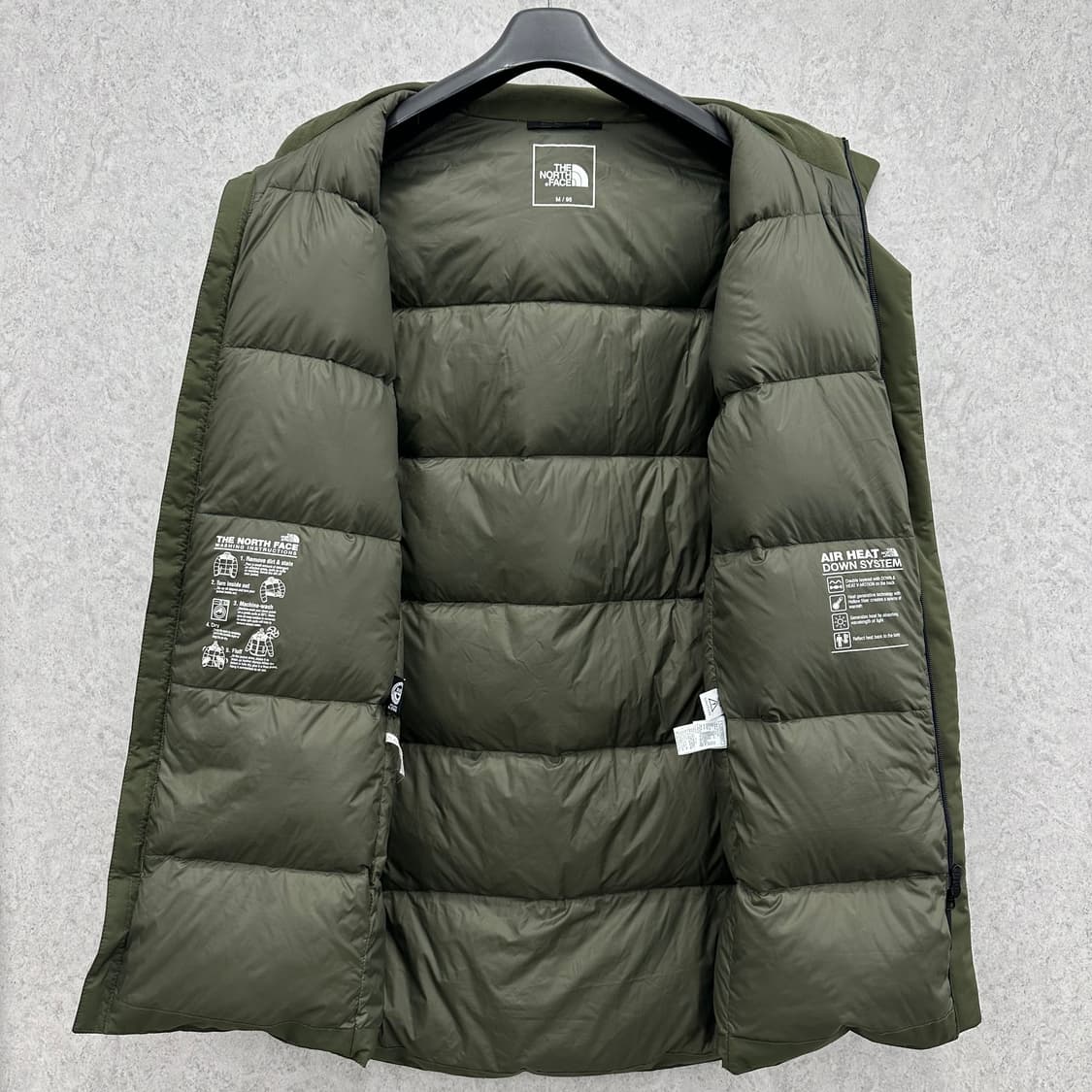 100 노스페이스 에어 히트 남자 구스다운 하프패딩 상품이미지3