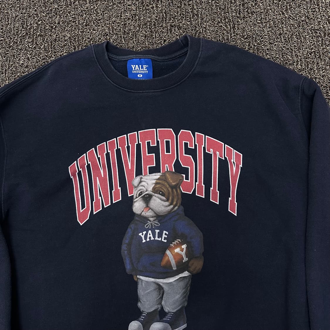 YALE 예일 불독 맨투맨 티셔츠 네이비 M 상품이미지2