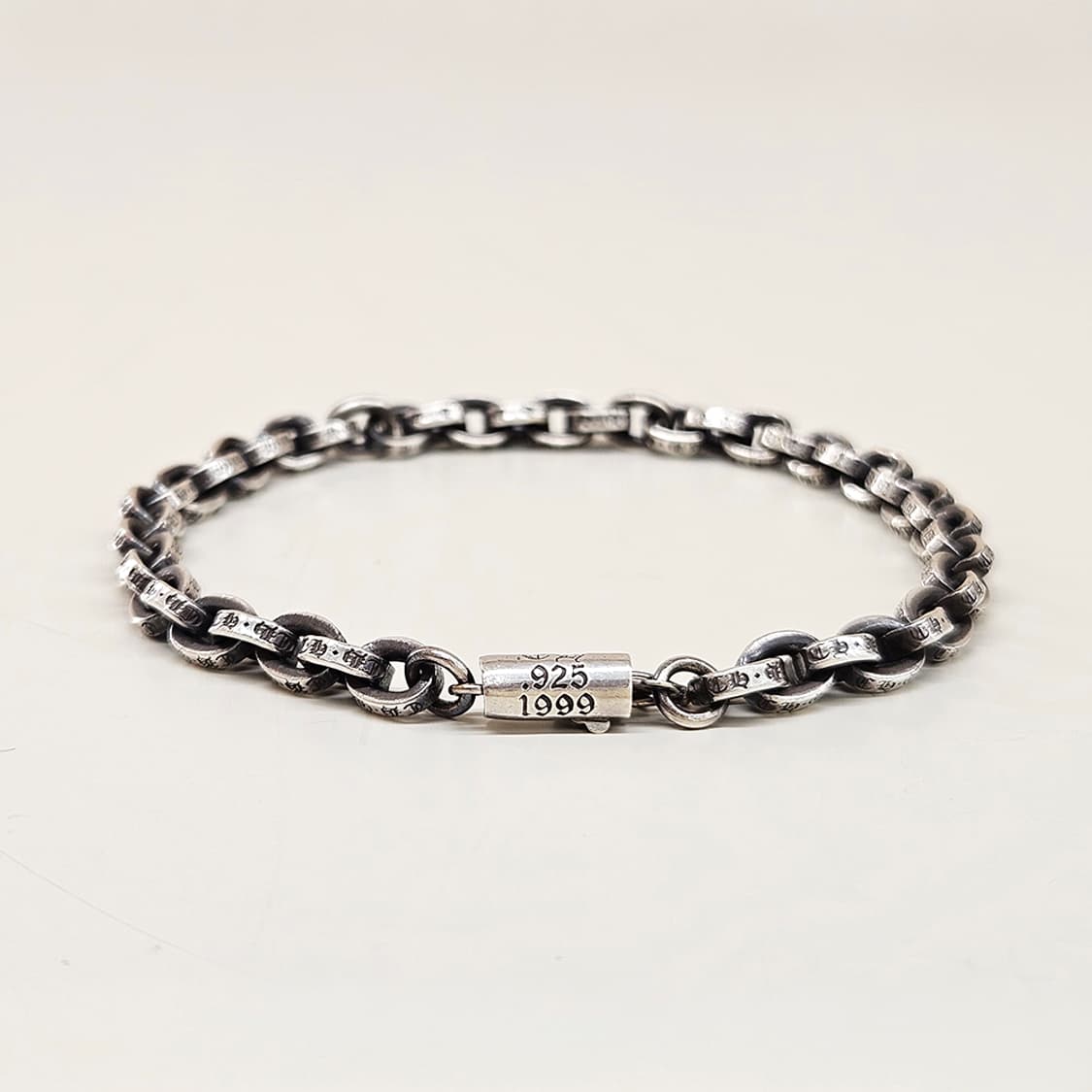 [7인치] 크롬하츠 페이퍼체인 팔찌 B1125C249 상품이미지3