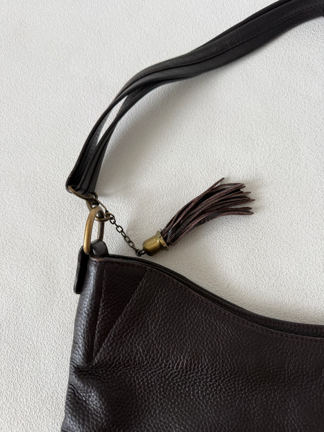 Pre owned 레더 크로스백(토트 가능) 상품이미지3