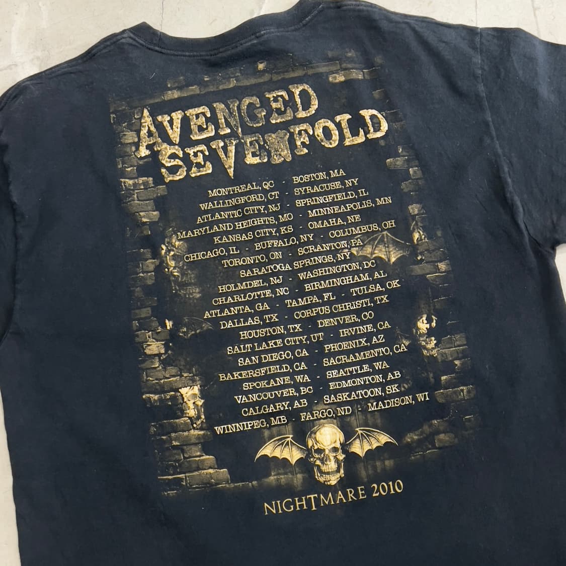 00s OG Avenged Sevenfold 투어 반팔티 상품이미지6