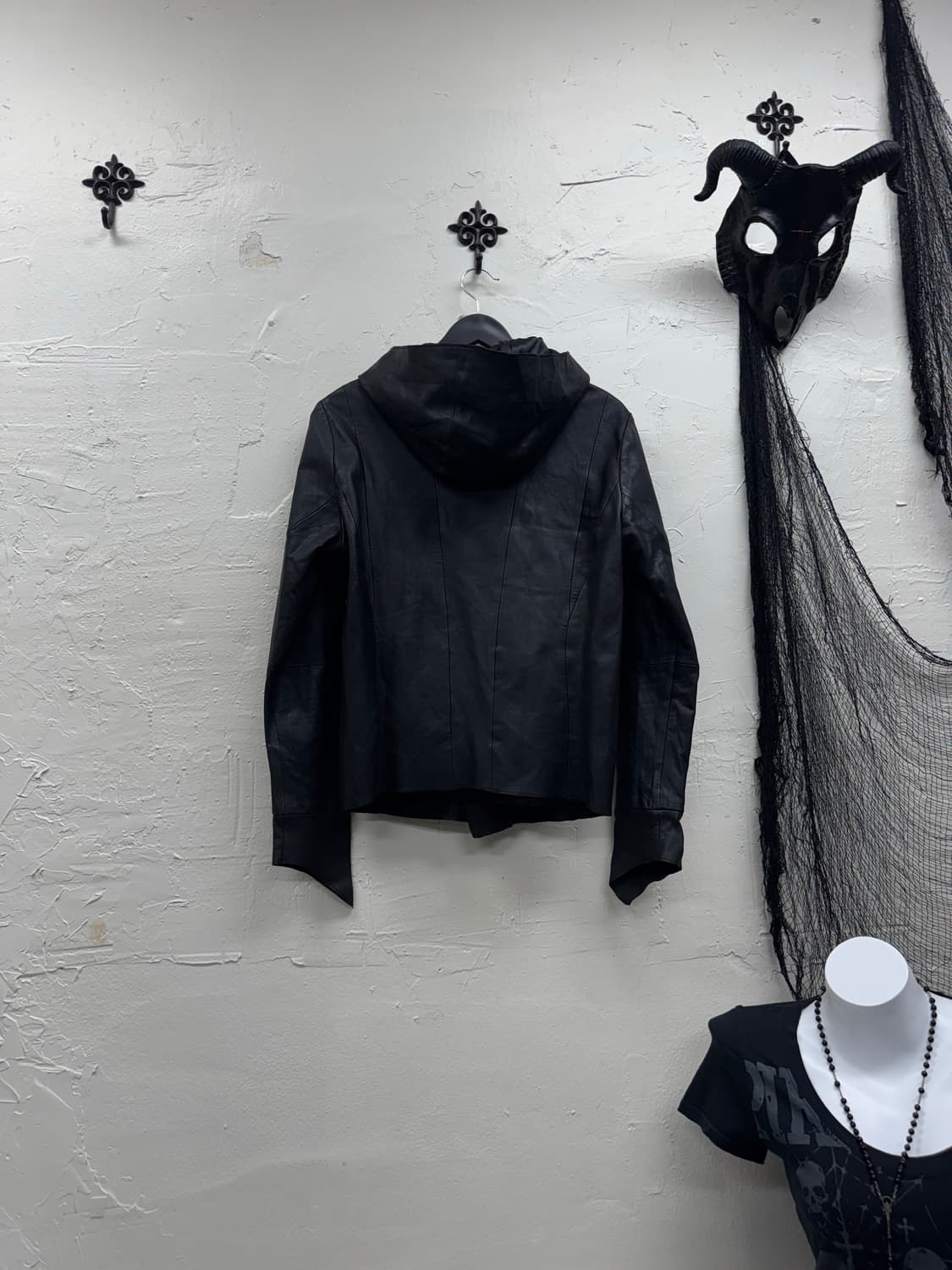 Tornado mart 00s archive hood leather ja 상품이미지6