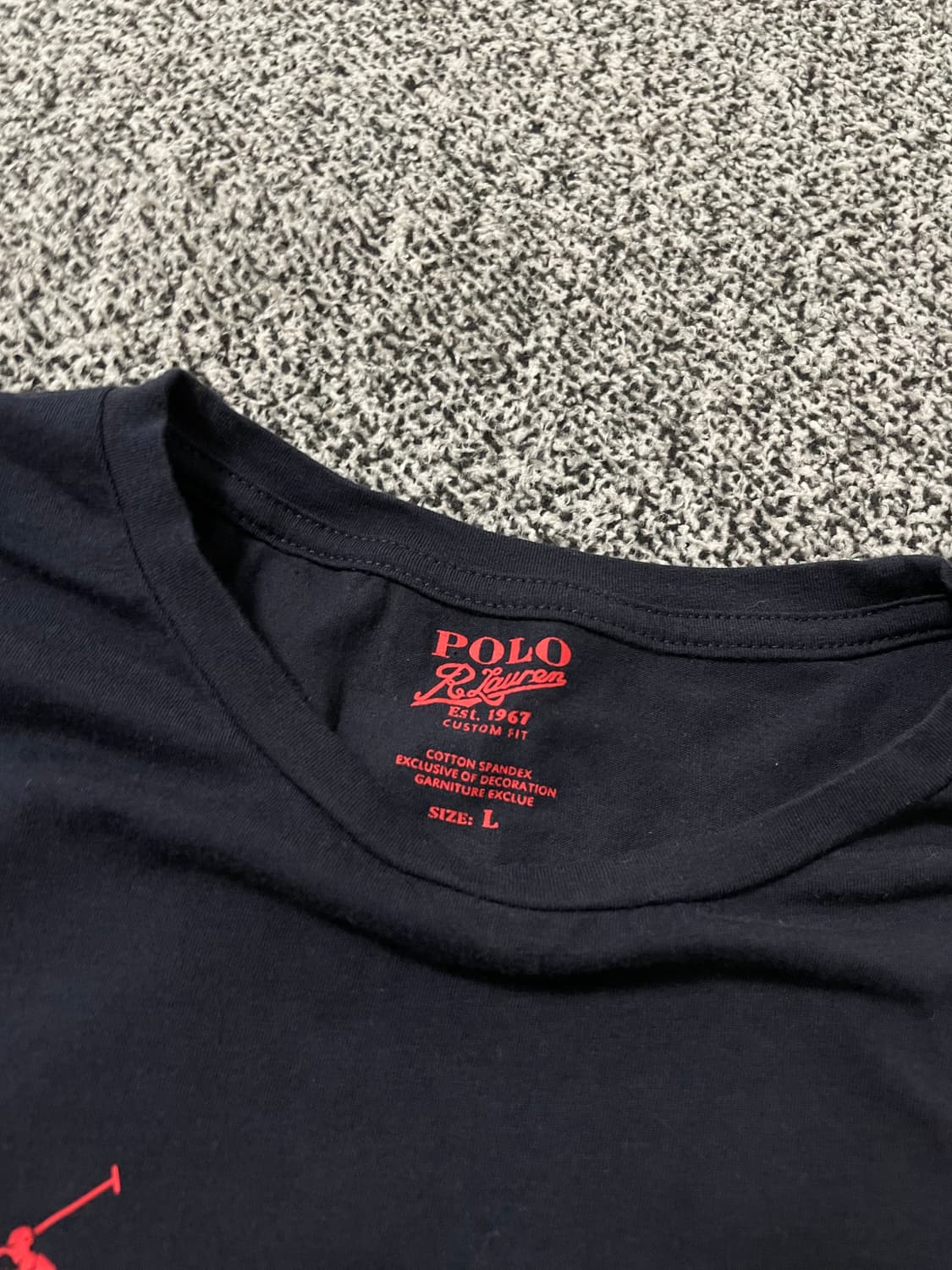 빈티지9. 폴로랄프로렌 스펠 빅 로고 반팔 티셔츠 숏슬리브 반소매 네이비 상품이미지3