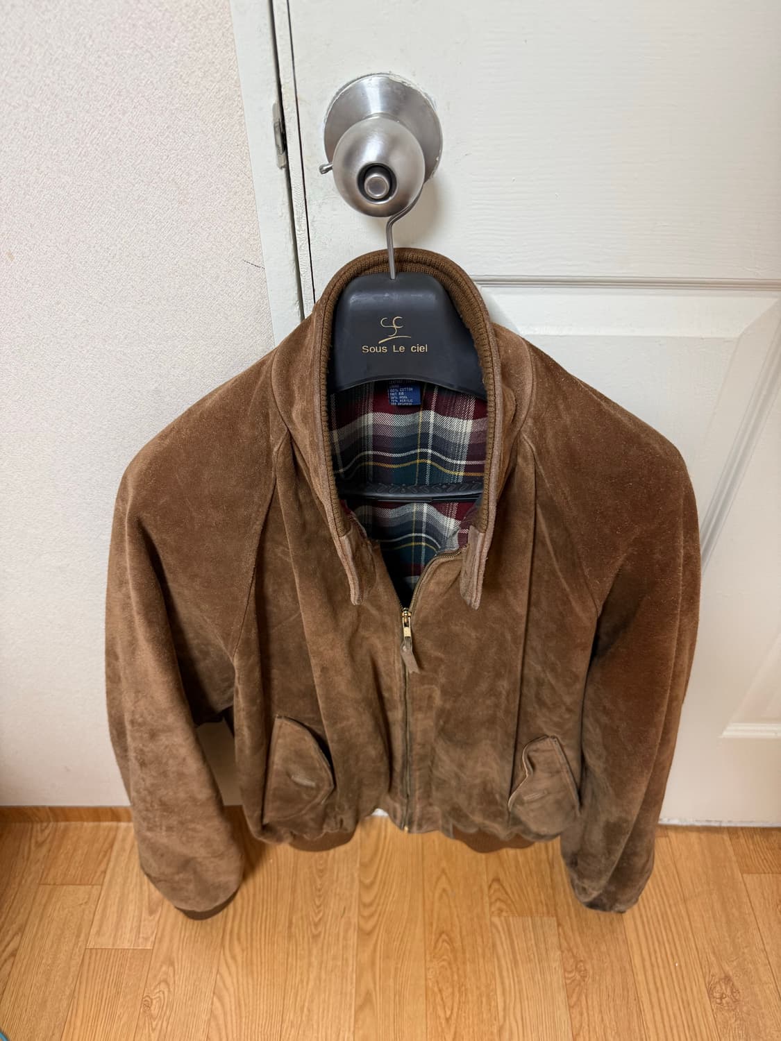 90s 폴로 스웨이드 자켓XL 카멜브라운 상품이미지4