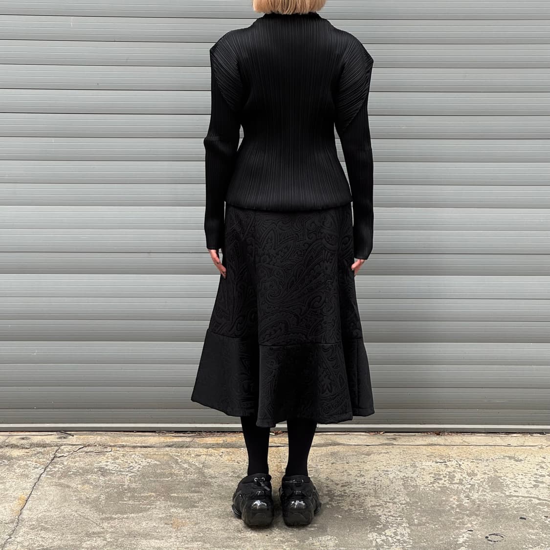 Pattern Black Skirt 상품이미지9