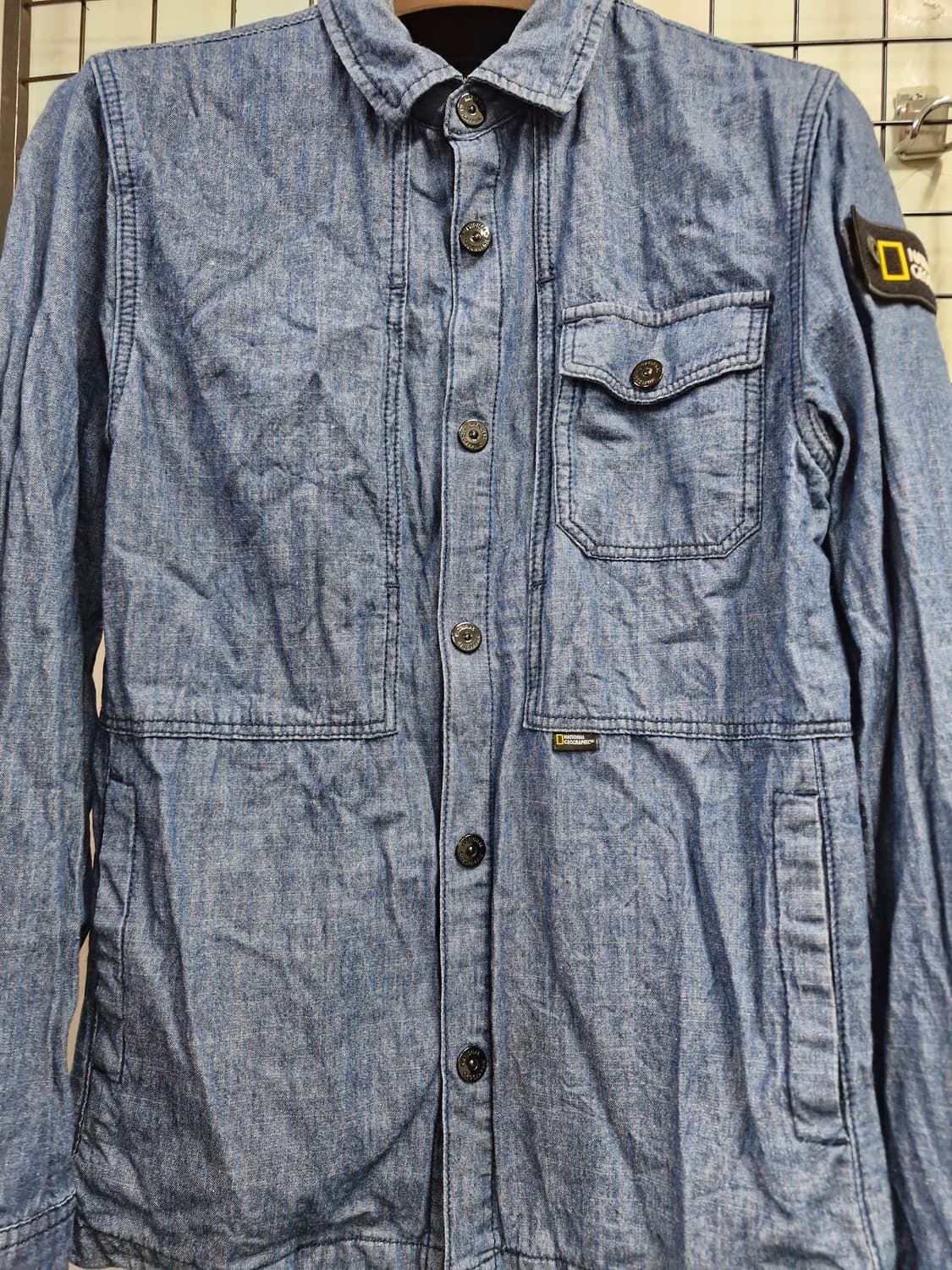 95M 내셔널지오그래픽 머크랍스 데님 셔츠  상품이미지5