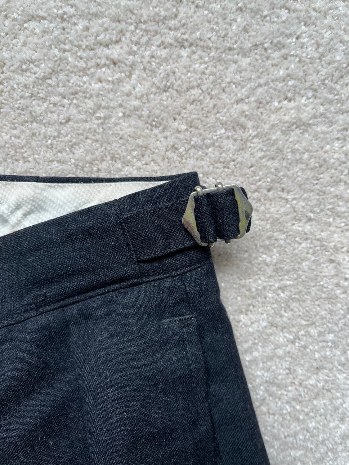 80s 유로피안 투 플리츠 울 드레스 팬츠 (30-31) 상품이미지7