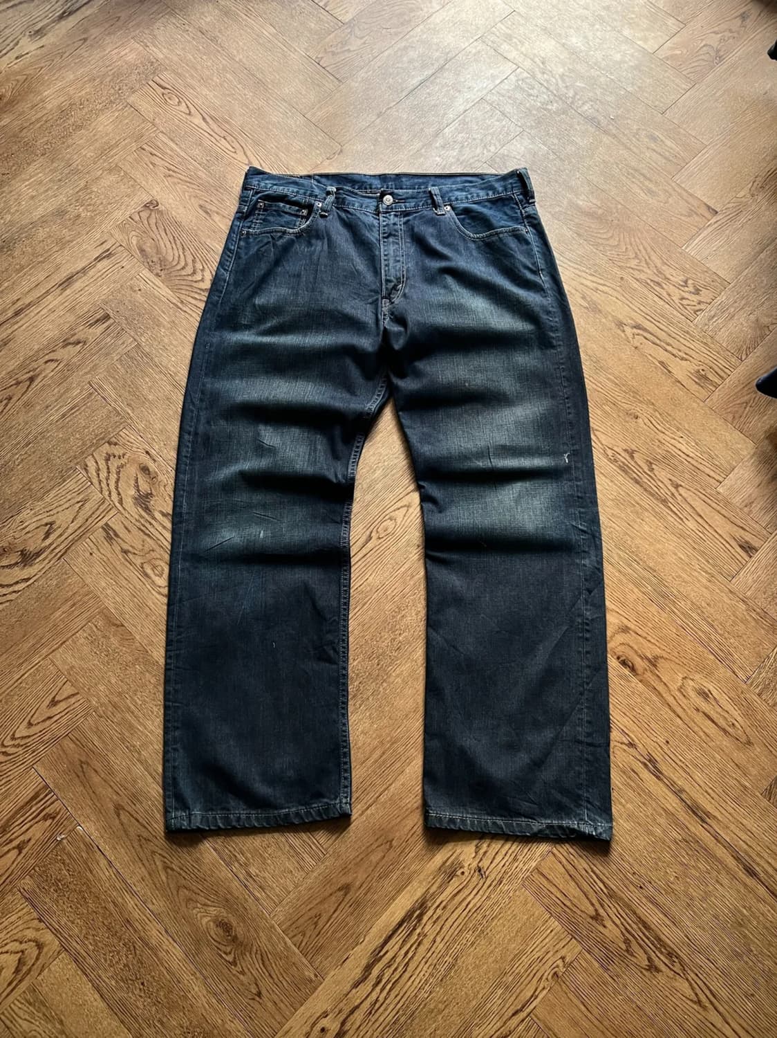 [36]리바이스 569 와이드핏 다크블루 워싱 데님 팬츠 상품이미지1