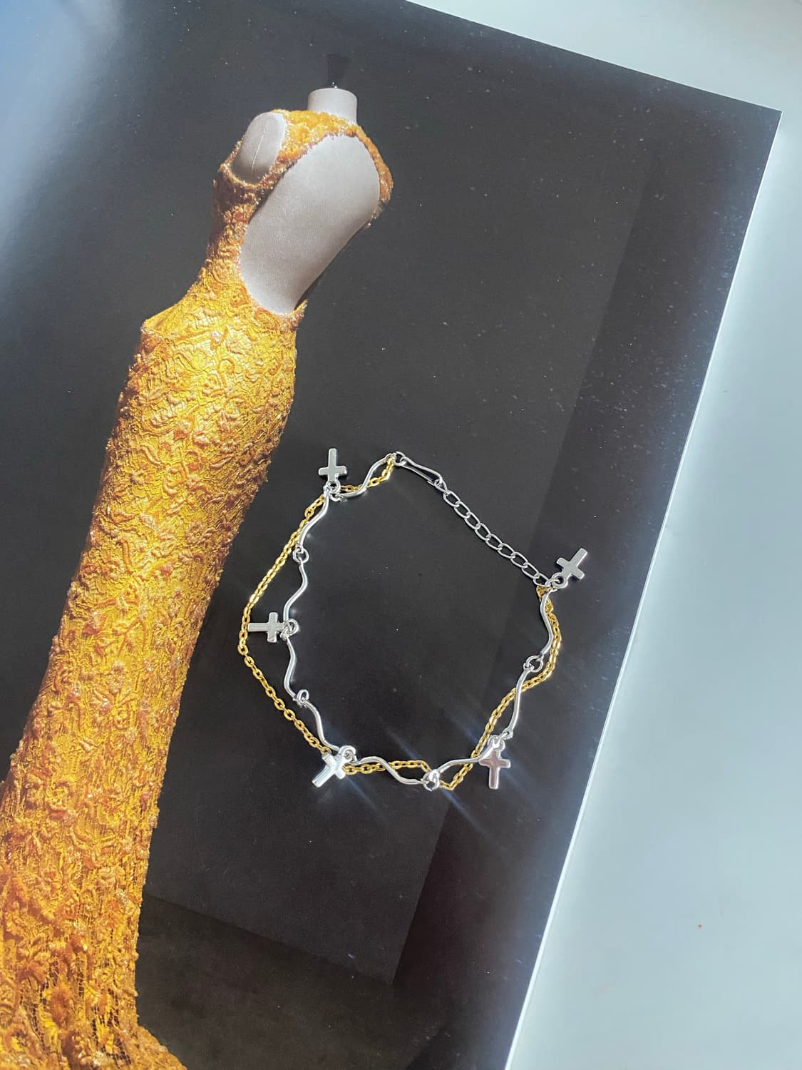 십자가 두줄 팔찌 상품이미지2