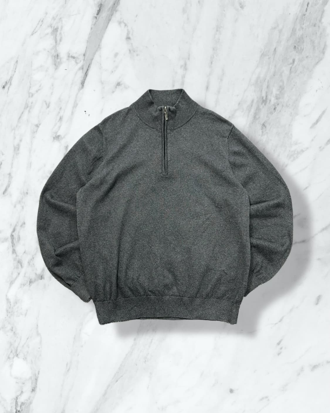 L.L.Bean 엘엘빈 코튼 다크 그레이 하프집업  상품이미지1