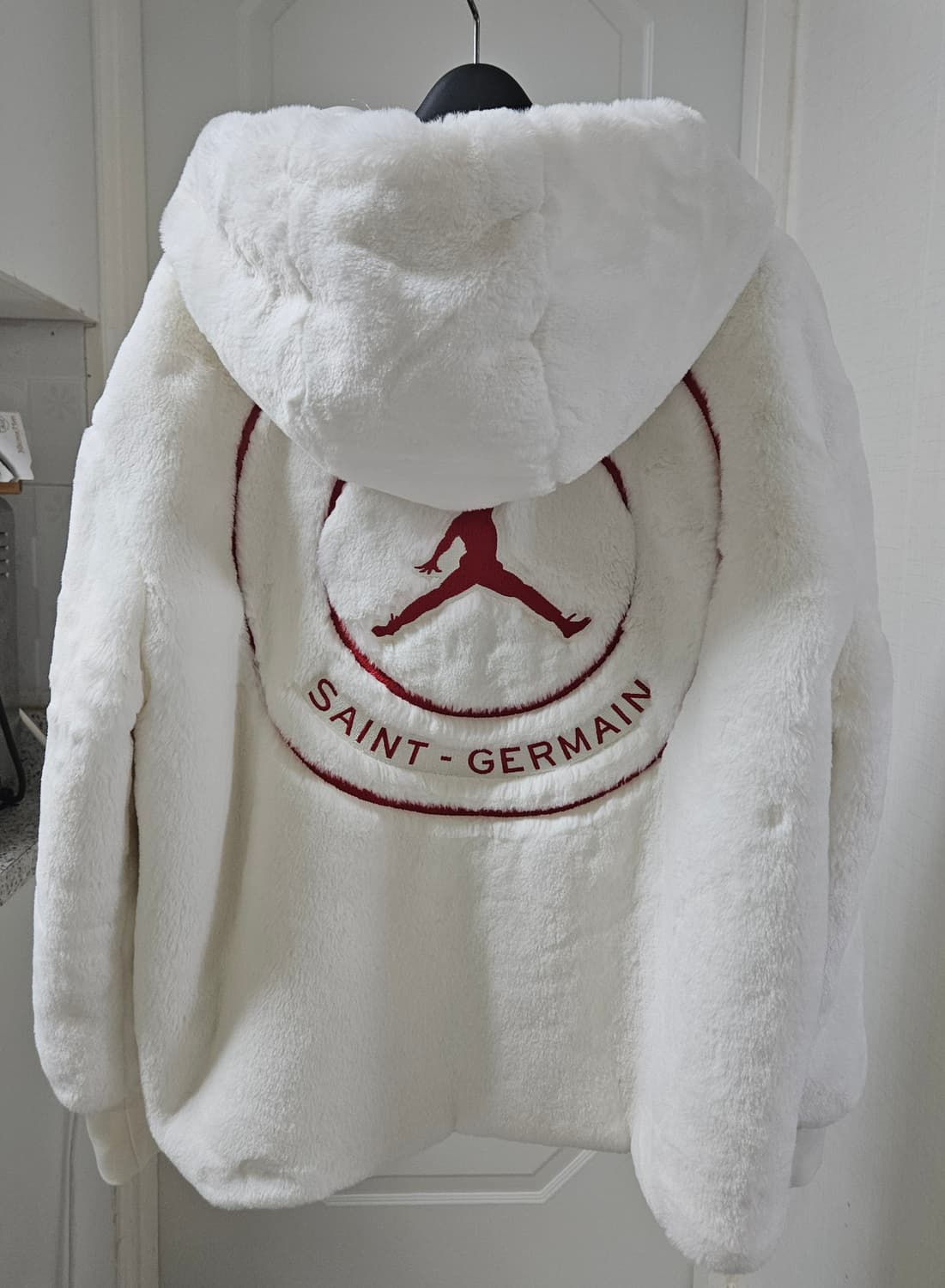 새제품) 나이키 조던 파리 생제르망 플리스 봄버 자켓  S(55) 상품이미지6