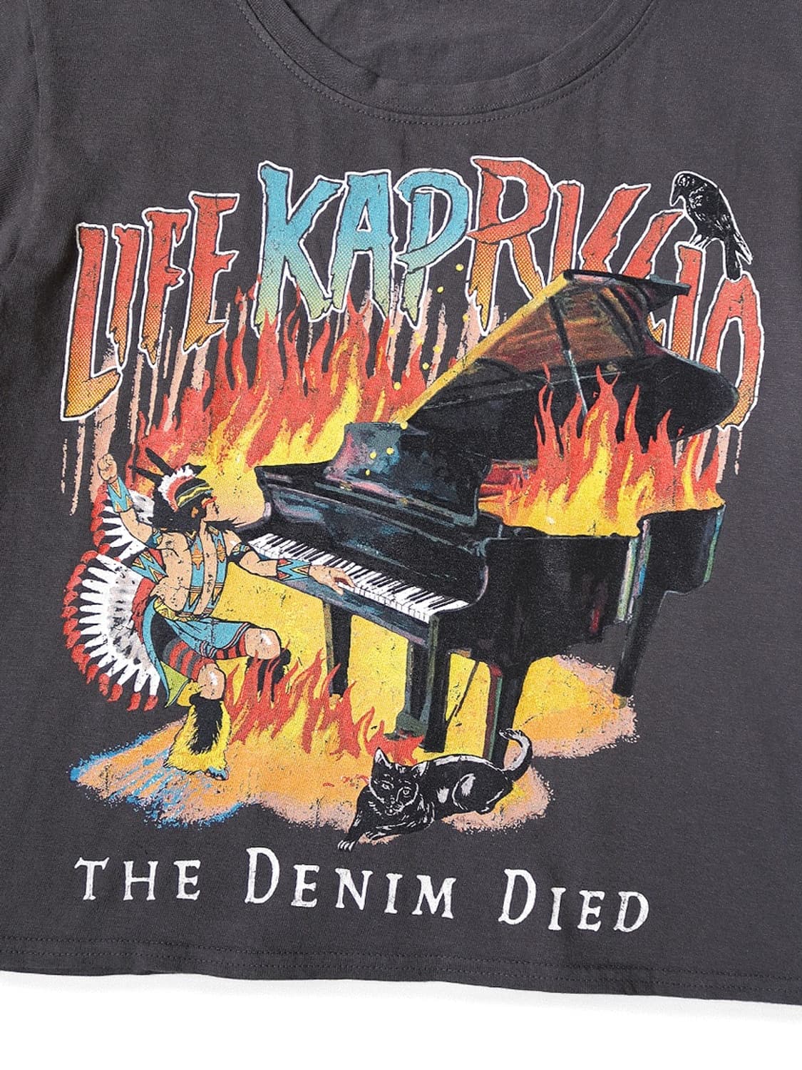 KAPITAL 캐피탈 20/-천연지 크롭트 T 상품이미지6