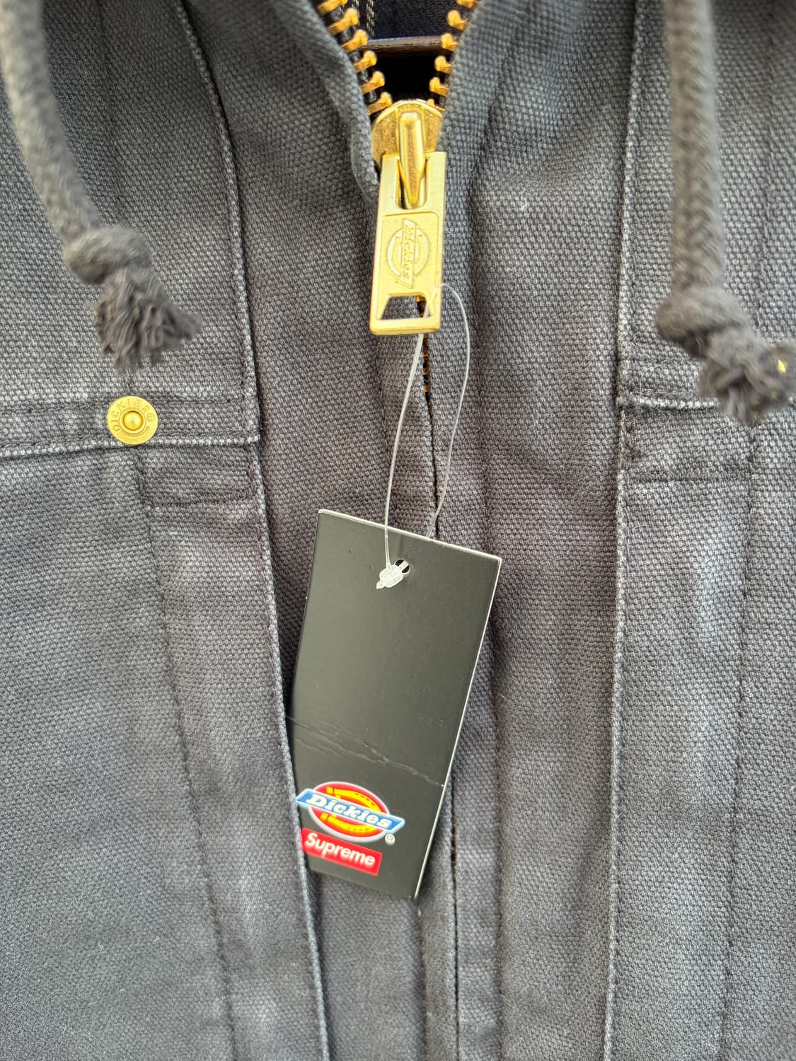 슈프림 x 디키즈 후드 워크 자켓 블랙 24FW Supreme 점퍼 상품이미지7