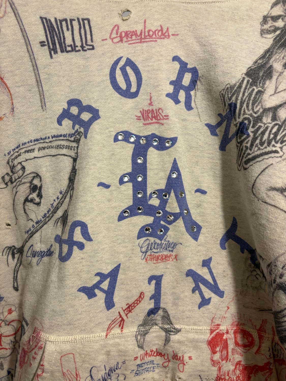 세인트 마이클스 본앤레이즈드 콜라보 후드 상품이미지4