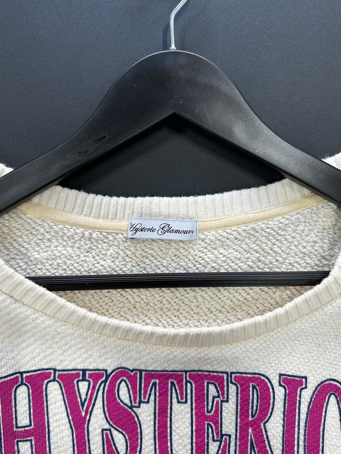 히스테릭글래머 히스걸 스펠로고 언발 니트 상품이미지7