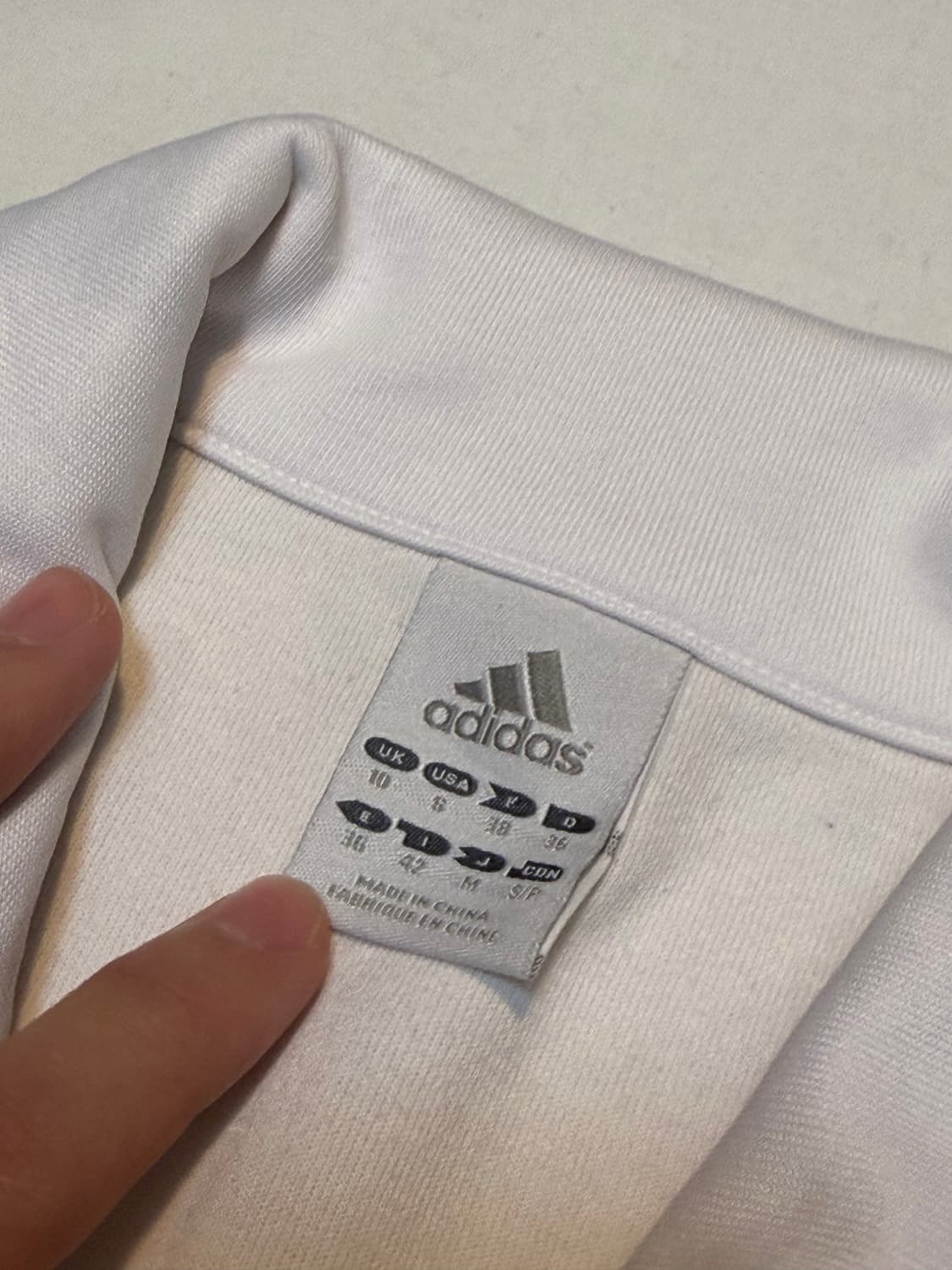 아디다스 아노 착용 트랙탑 져지 화이트 상품이미지5