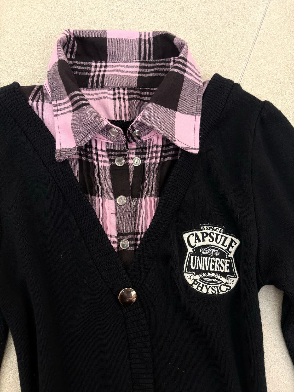 핑크체크 레이어드 캉캉 원피스 상품이미지2