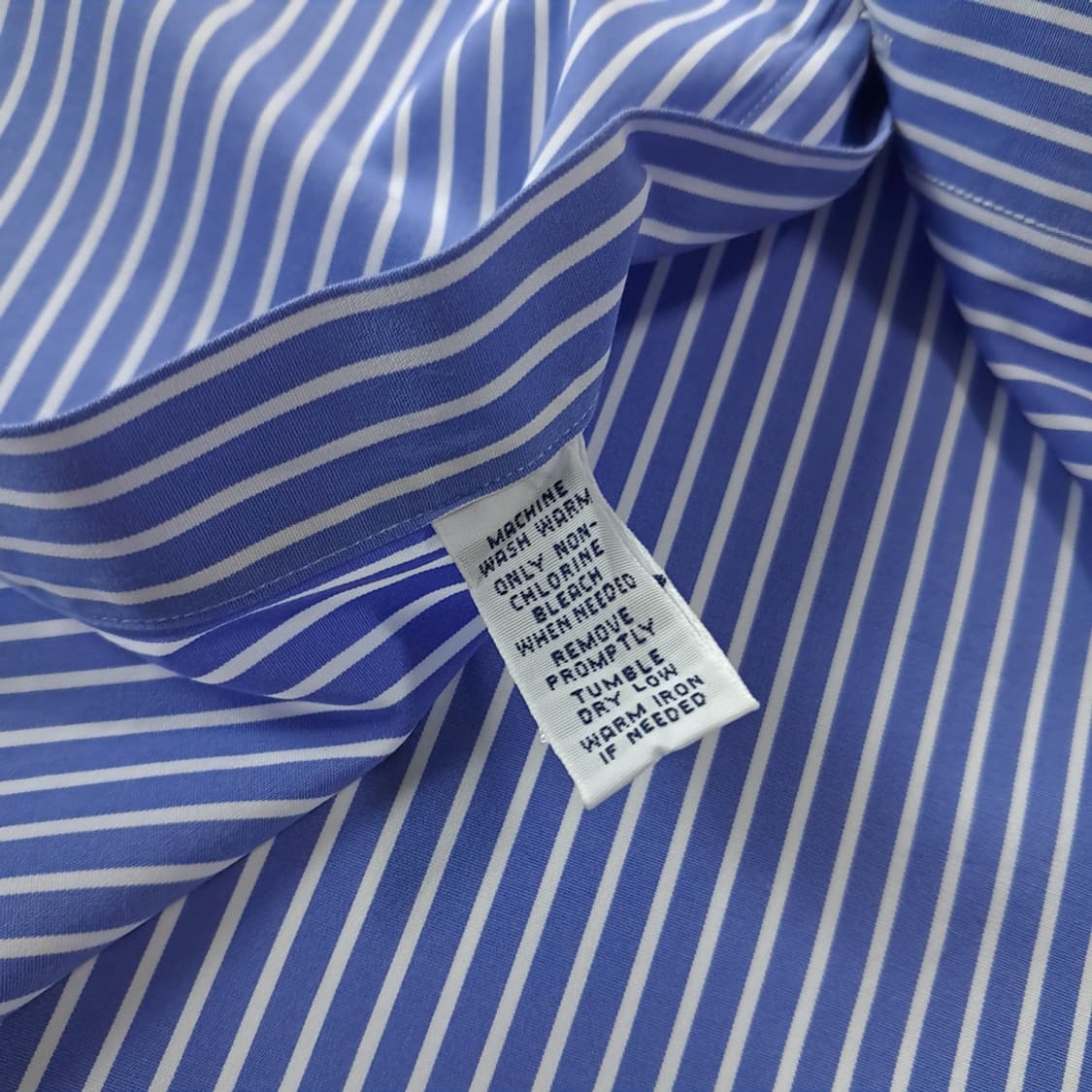 CK528 XL 폴로 90s 런던스트라이프 블루 셔츠 남방 상품이미지5