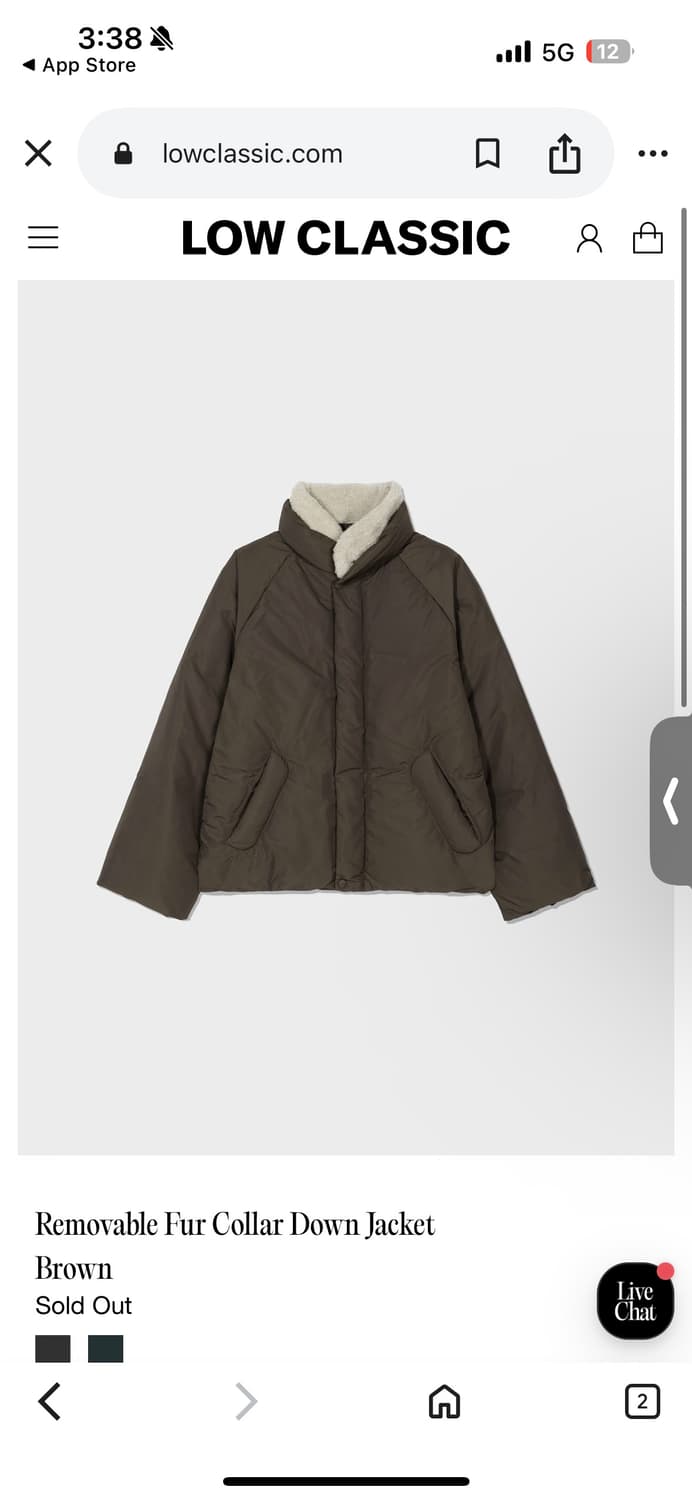 로우클래식 Removable Fur collar Down Jacket  상품이미지1