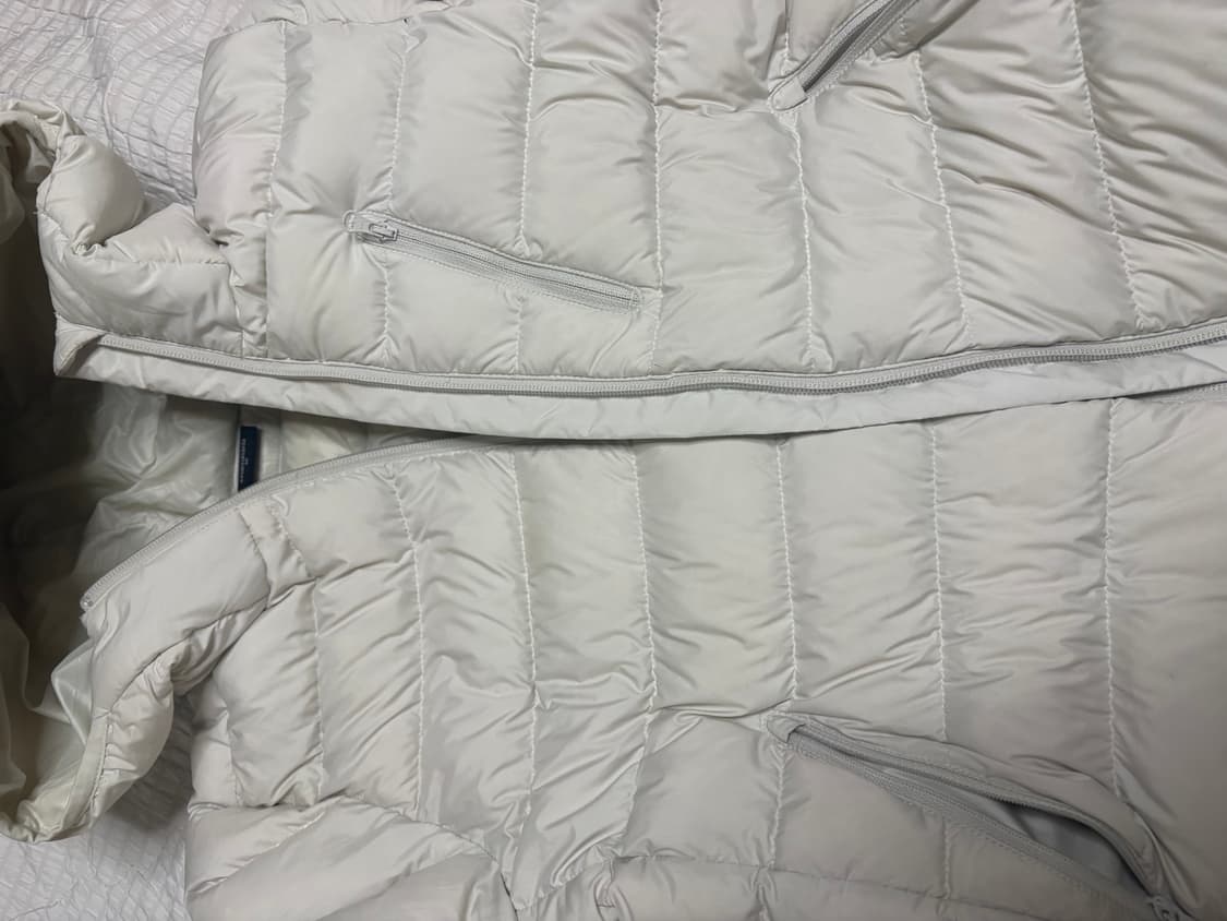 무신사 스탠다드 우먼 시티 레저 후디드 라이트 라운 자켓 스톤 화이트 상품이미지1