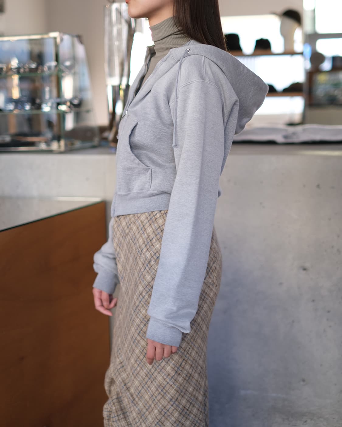 Auralee 크롭 후드  상품이미지8