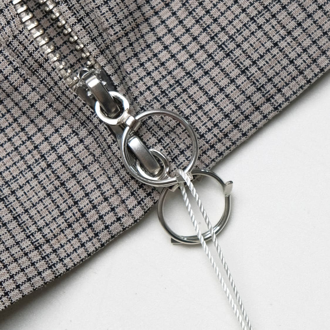 wool tropical zip up blouson 상품이미지5