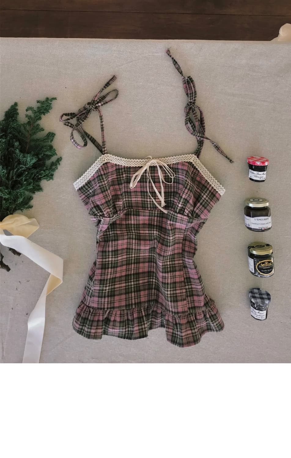 클라우드이모션 메이드 앤티크 블라우스 핑크 상품이미지3