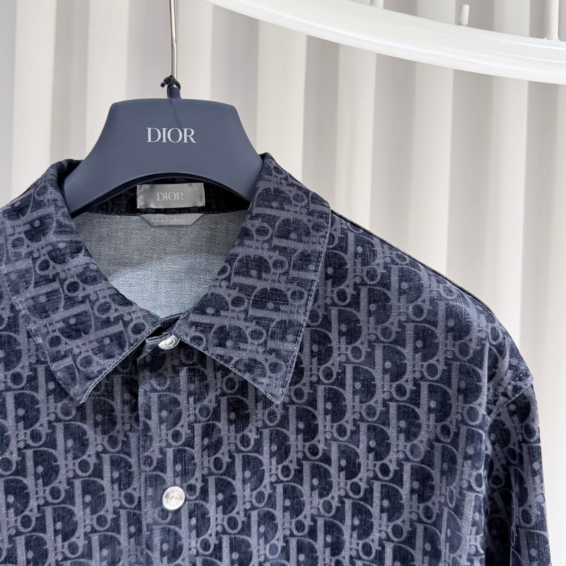 (S-/44) / 디올 오블리크 벨벳 카스리 데님 자켓 상품이미지4