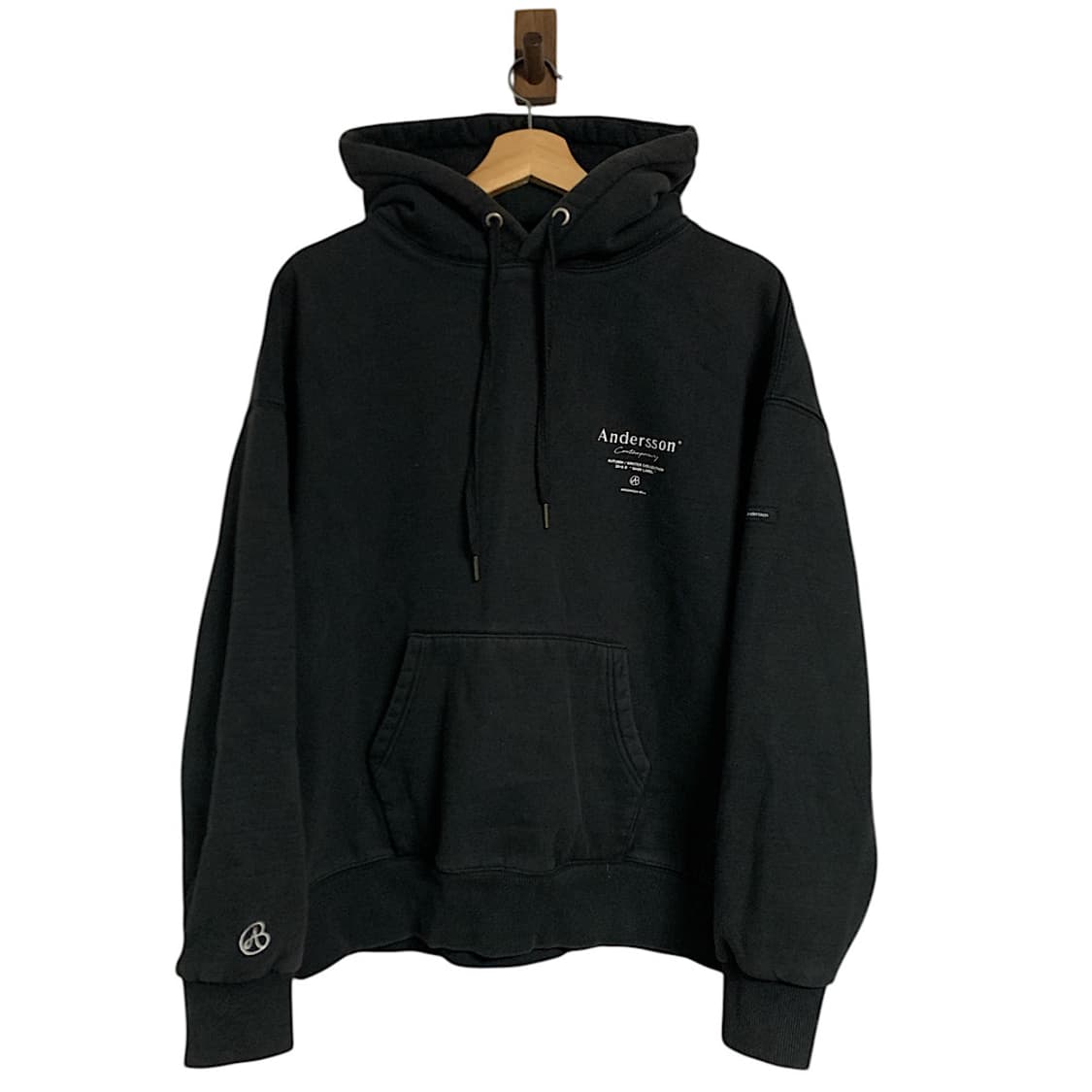 앤더슨벨 빅로고 기모 후드티 M 상품이미지1