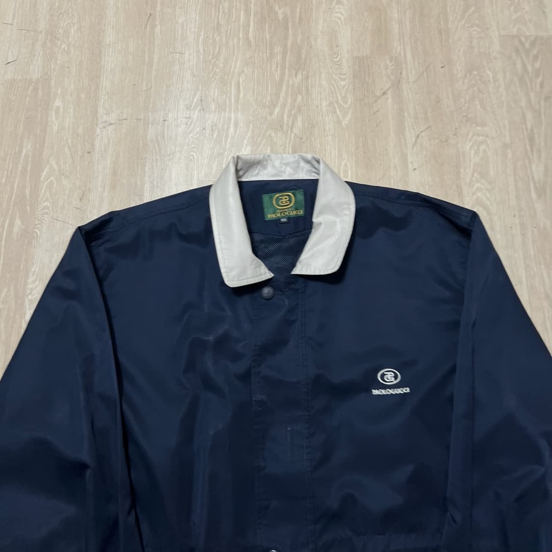 파올로구찌 로고 카라 바람막이 자켓 XL/105  상품이미지2