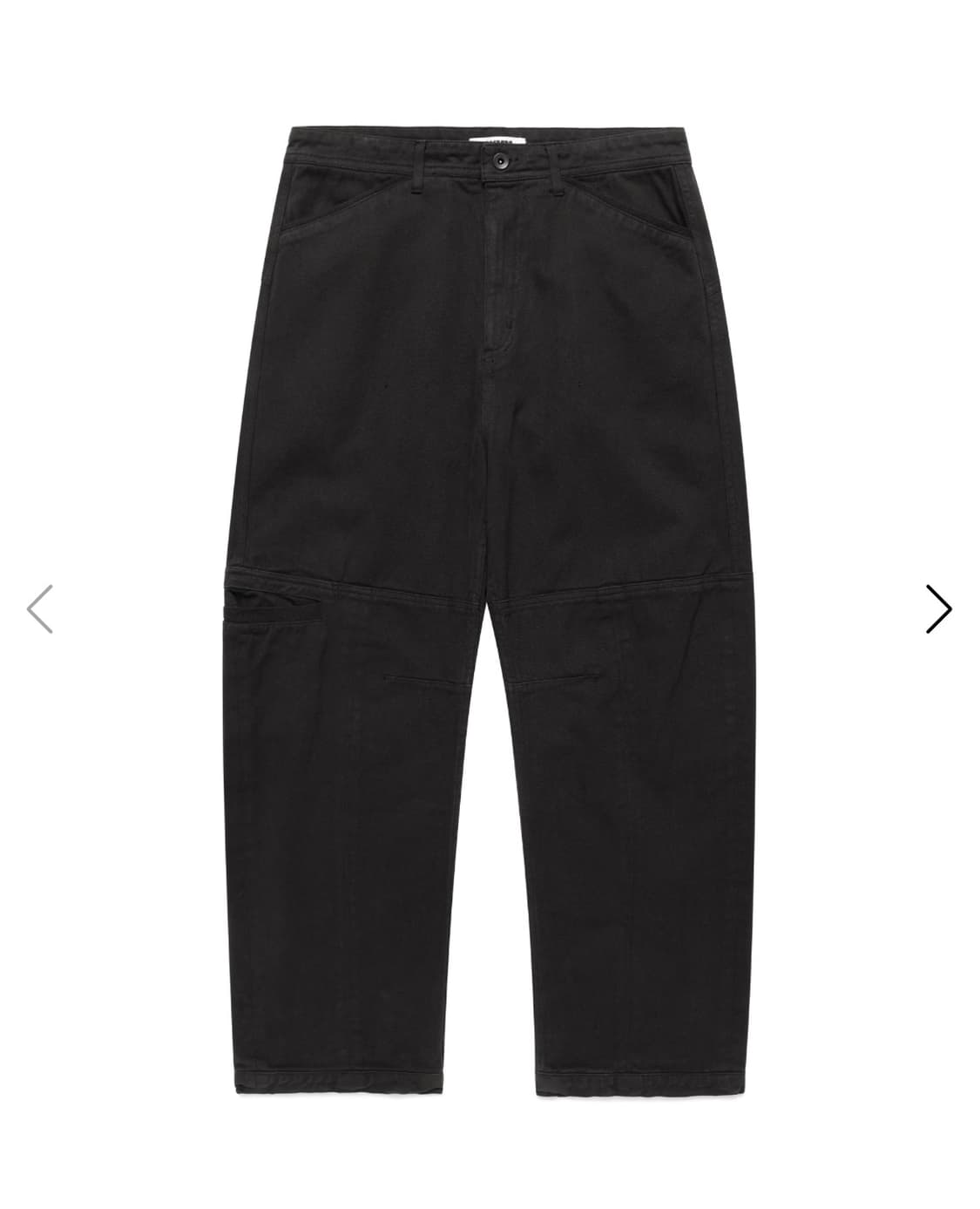 Side Pocket Curved Pants (Black) 상품이미지1