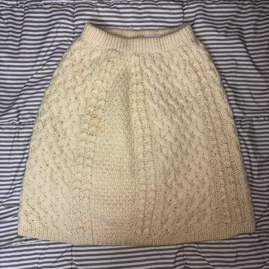 빈티지 울 미니 미디 니트 스커트 상품이미지1